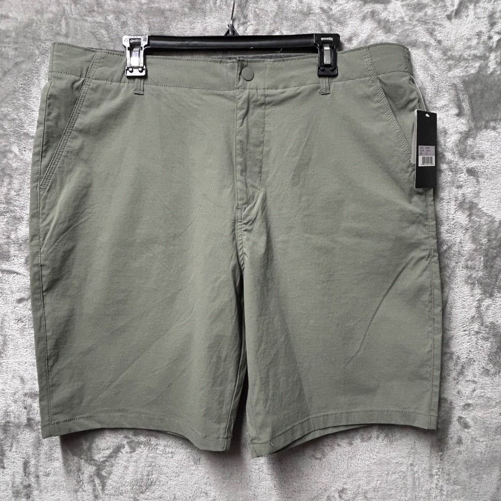 Iron Eagle Men's Cactus Golf Performance Shorts Size 40 Nylon Spandex Zip Pocket